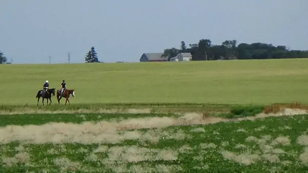 Bob and Arianna riding