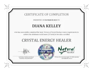 crystal healing certificateMar2023